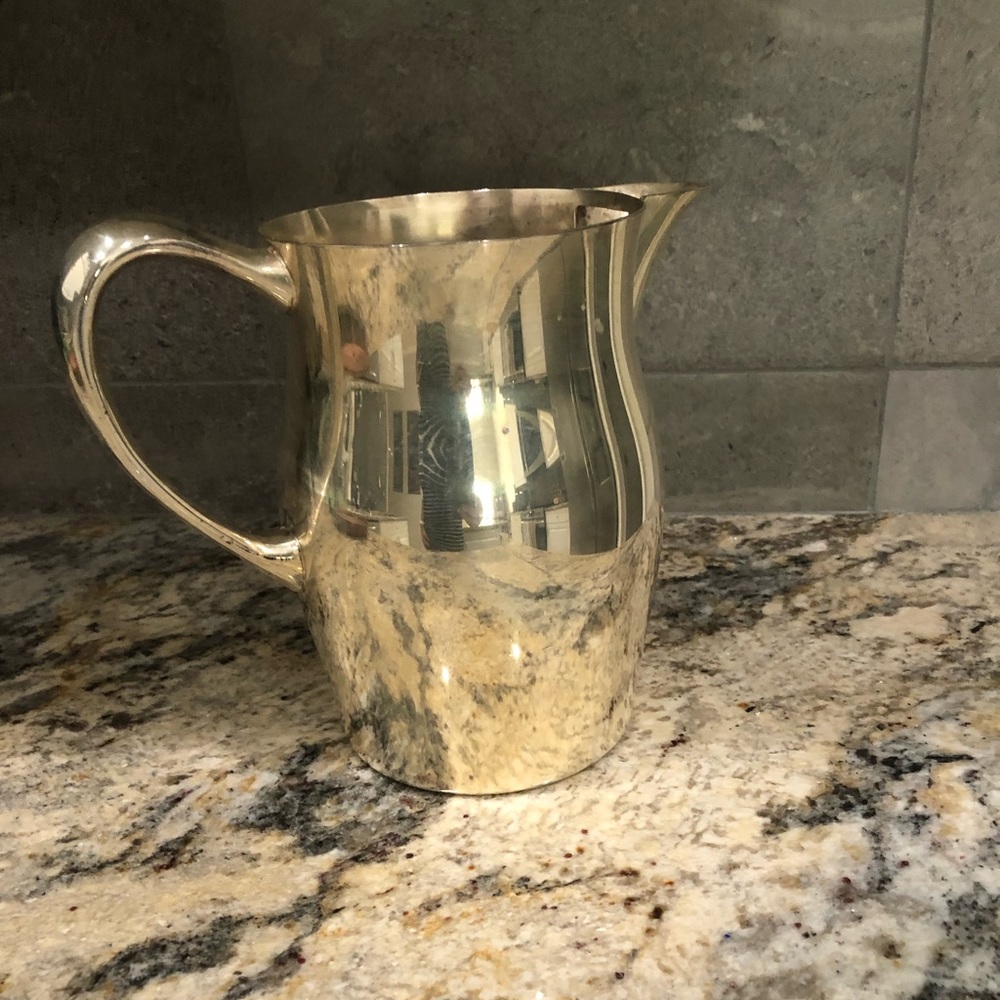 Vintage Sheridan Silver Plated 7” Water Pitcher